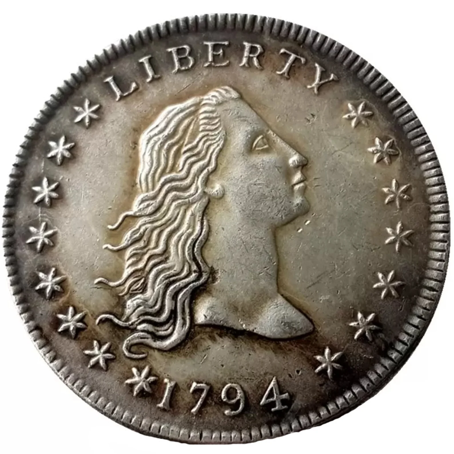 1836-$1-Gobrecht-Dollar-Original-Judd-60-Die-State-B-Die-Alignment-I